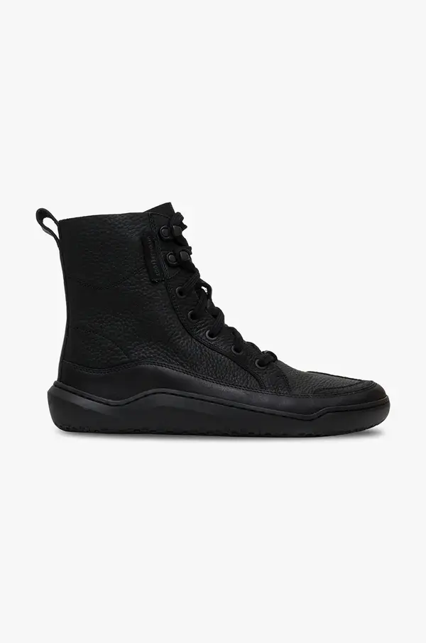 Vivobarefoot Kožne gležnjače Vivobarefoot GOBI BOOT za žene, boja: crna, ravni potplat, 203431