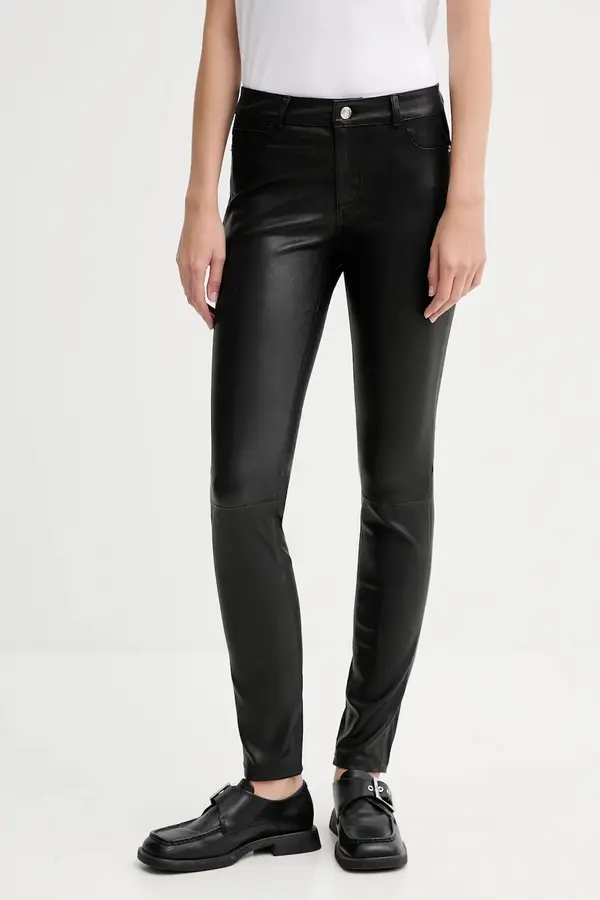 Zadig&Voltaire Kožne hlače ZADIG&VOLTAIRE