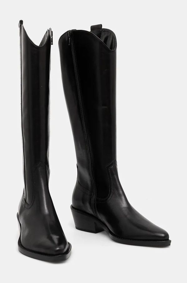 Kennel & Schmenger Kožne kaubojske čizme Kennel & Schmenger Bronco za žene, boja: crna, s debelom potpeticom, 41-40510