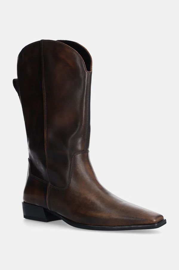 Vagabond Shoemakers Kožne kaubojske čizme Vagabond Shoemakers NELLA za žene, boja: smeđa, ravni potplat, 5616-318-33