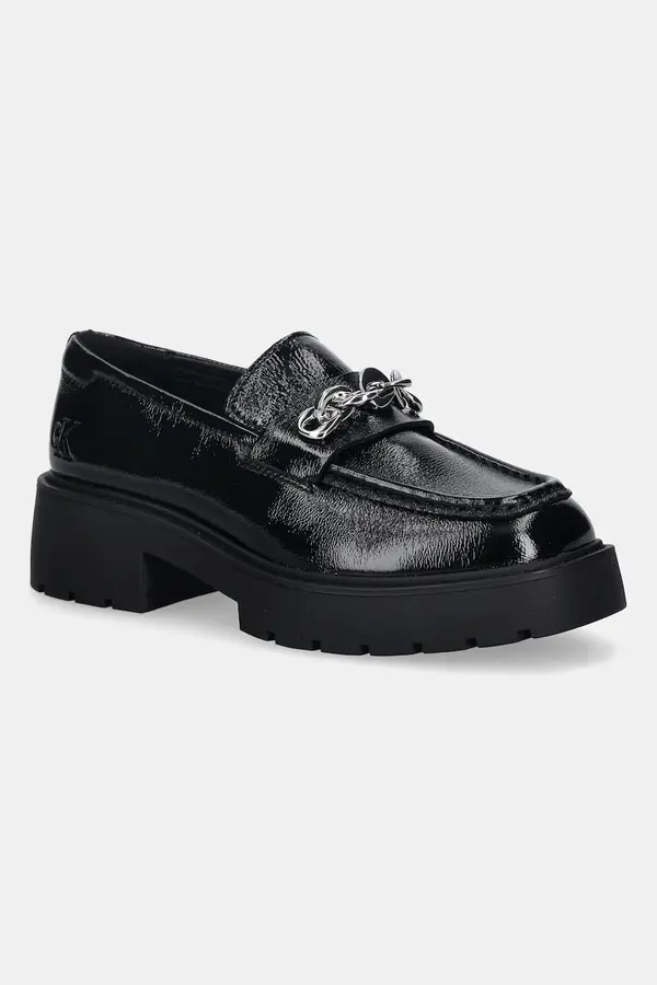 Calvin Klein Kožne mokasinke Calvin Klein CHUNKY LOAFER HDW LTH