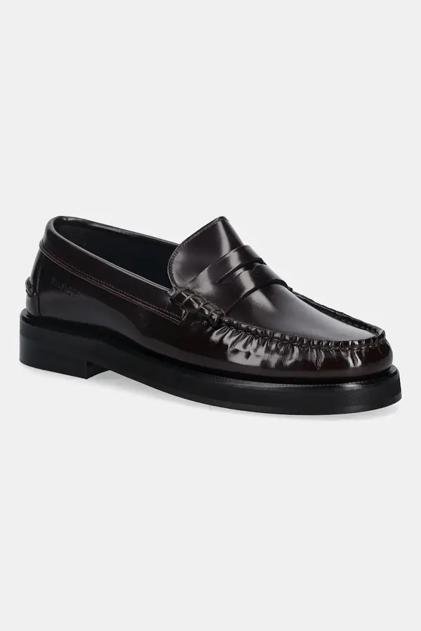 Tommy Hilfiger Kožne mokasinke Tommy Hilfiger CLASSIC HIGH HILFIGER ABRA LOAF