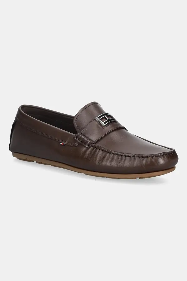 Tommy Hilfiger Kožne mokasinke Tommy Hilfiger HARDWARE DRIVER SHOE
