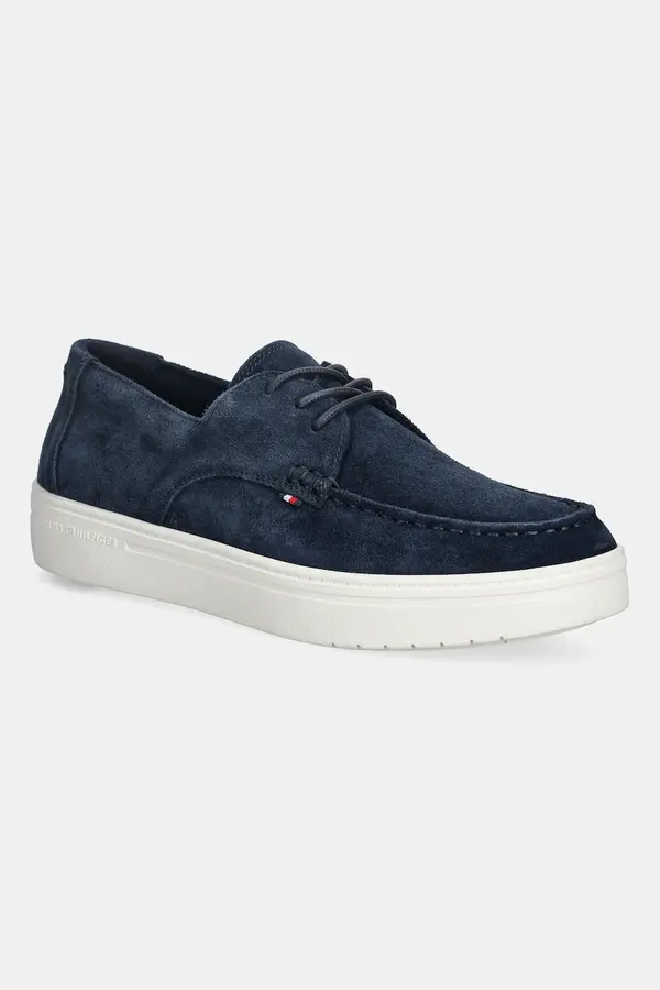 Tommy Hilfiger Kožne mokasinke Tommy Hilfiger SUEDE STITCH TOE HYBRID