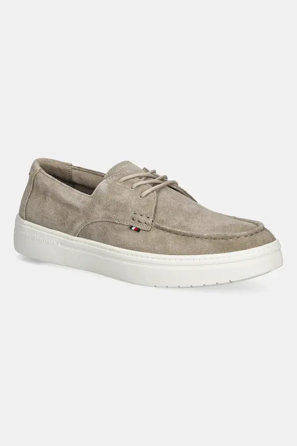 Tommy Hilfiger Kožne mokasinke Tommy Hilfiger SUEDE STITCH TOE HYBRID