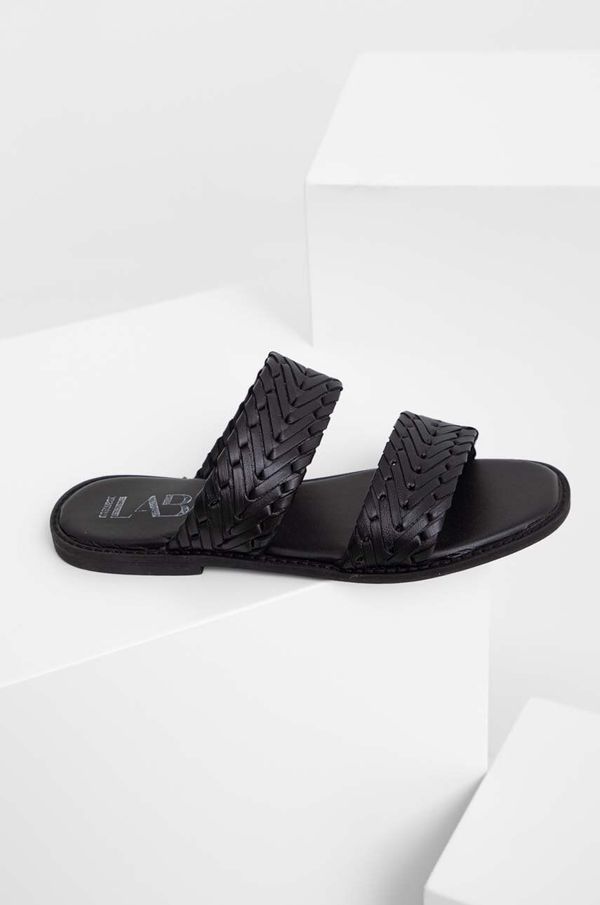 Answear Lab Kožne natikače Answear Lab za žene, boja: crna