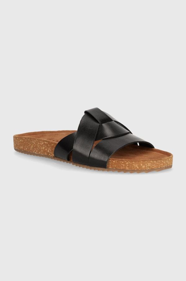 Answear Lab Kožne natikače Answear Lab za žene, boja: crna