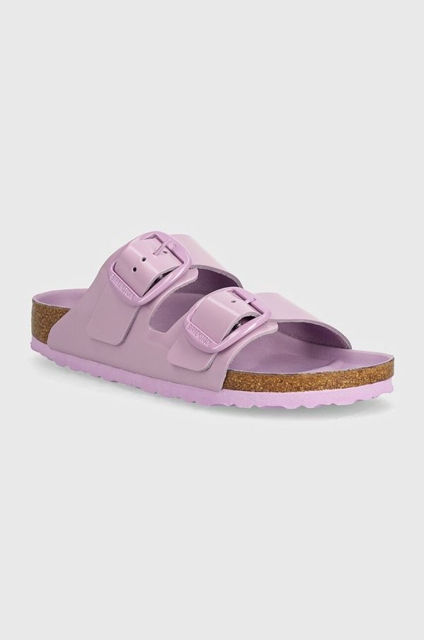 Birkenstock Kožne natikače Birkenstock Arizona Big Buckle za žene, boja: ljubičasta, 1028611