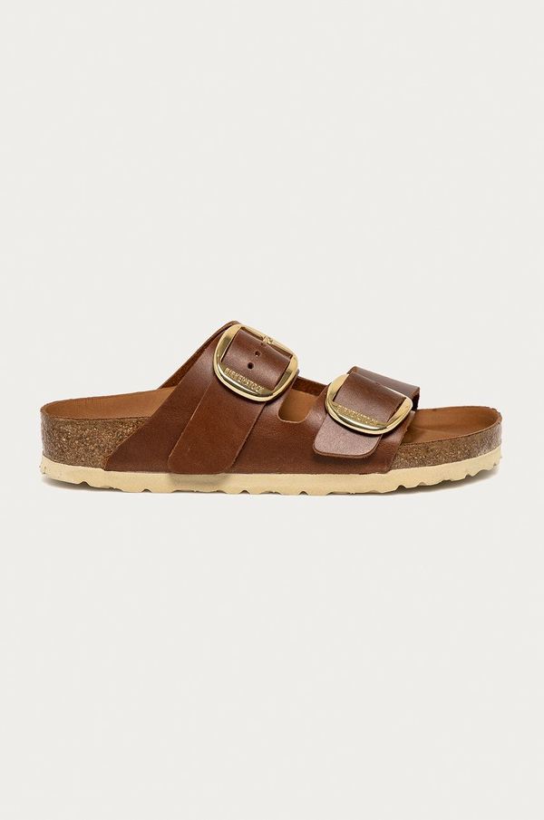 Birkenstock Kožne natikače Birkenstock Arizona Big Buckle za žene, boja: smeđa, 1011072