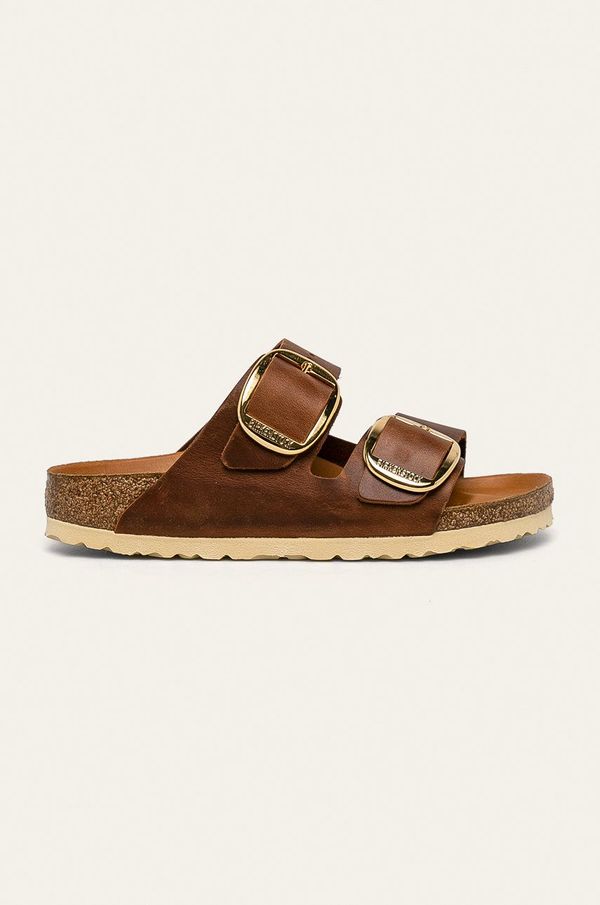 Birkenstock Kožne natikače Birkenstock Arizona Big Buckle za žene, boja: smeđa, 1011073