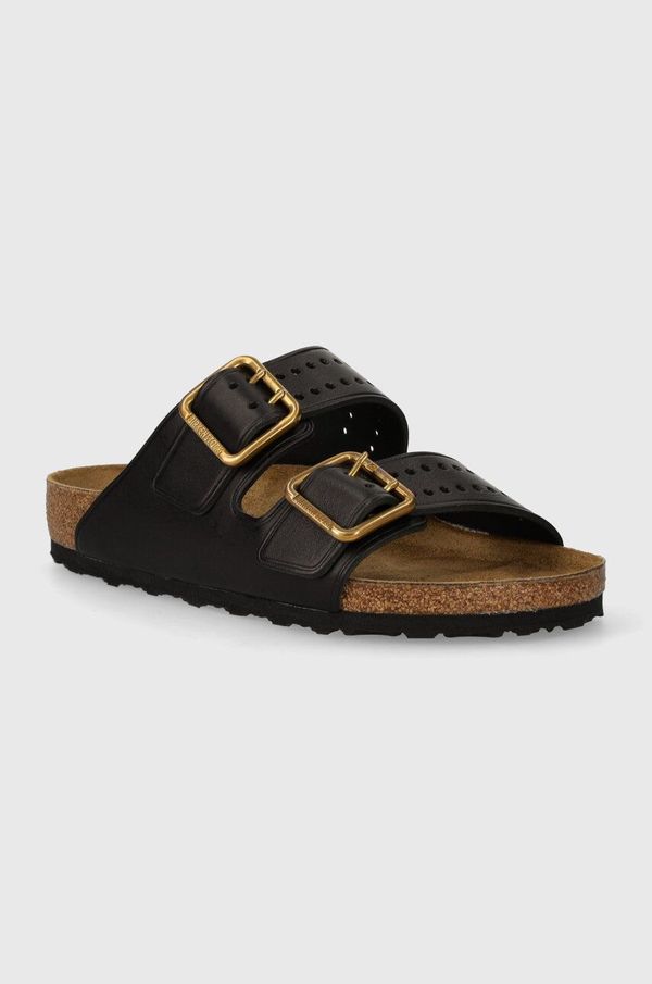 Birkenstock Kožne natikače Birkenstock Arizona Bold Gap za muškarce, boja: crna, 1022604