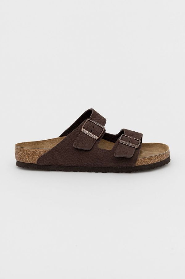Birkenstock Kožne natikače Birkenstock Arizona za muškarce, boja: smeđa