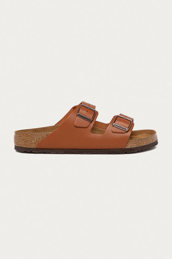 Birkenstock Kožne natikače Birkenstock Arizona za muškarce, boja: smeđa