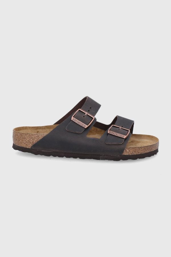 Birkenstock Kožne natikače Birkenstock Arizona za muškarce, boja: smeđa