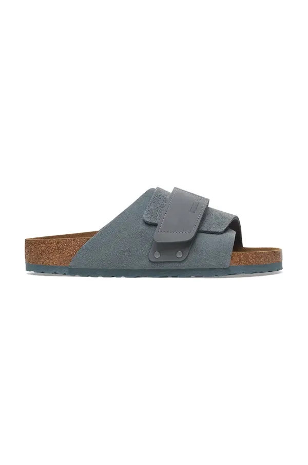Birkenstock Kožne natikače Birkenstock Kyoto za žene, boja: siva, 1029157