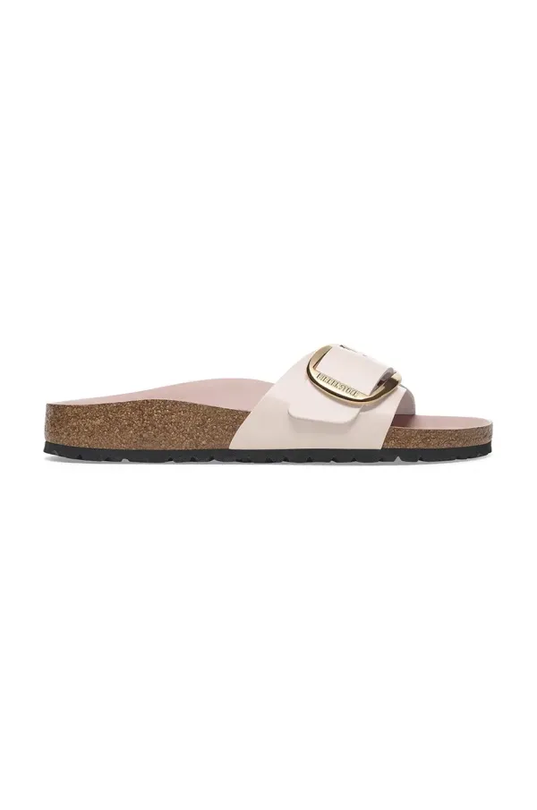 Birkenstock Kožne natikače Birkenstock Madrid Big Buckle za žene, boja: ružičasta, 1029448