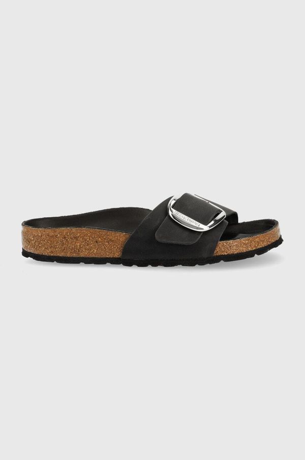 Birkenstock Kožne natikače Birkenstock Madrid za žene, boja: crna, 1006522