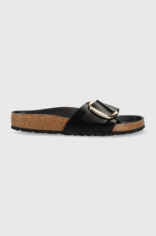 Birkenstock Kožne natikače Birkenstock Madrid za žene, boja: crna, 1022541