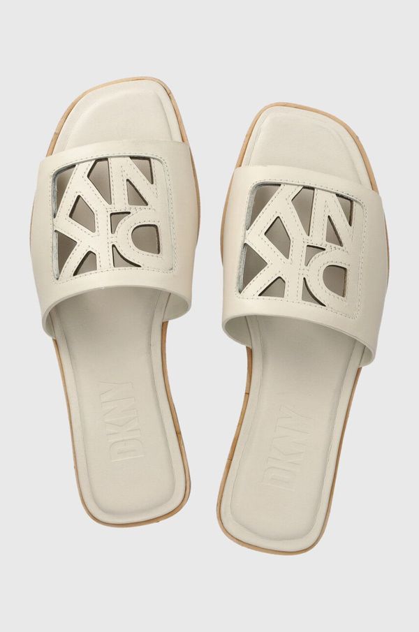 DKNY Kožne natikače Dkny JALILA za žene, boja: bež, K1412783