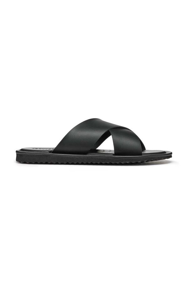 Geox Kožne natikače Geox U ERICE za muškarce, boja: crna, U36GUB 00043 C9999