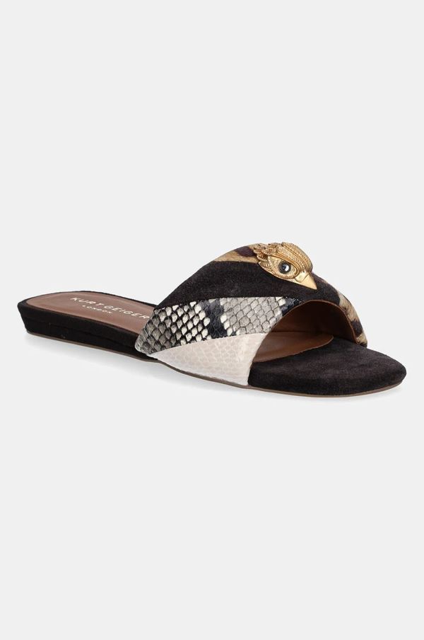 Kurt Geiger London Kožne natikače Kurt Geiger London Kensington Flat Sandal za žene, boja: crna, 8496139189
