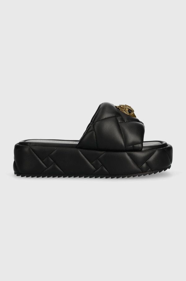 Kurt Geiger London Kožne natikače Kurt Geiger London Kensington Puff Flatform za žene, boja: crna, s platformom, 2017800109