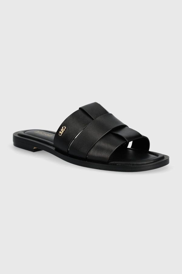 MICHAEL Michael Kors Kožne natikače MICHAEL Michael Kors Ryland za žene, boja: crna, 40S4RYFS1L