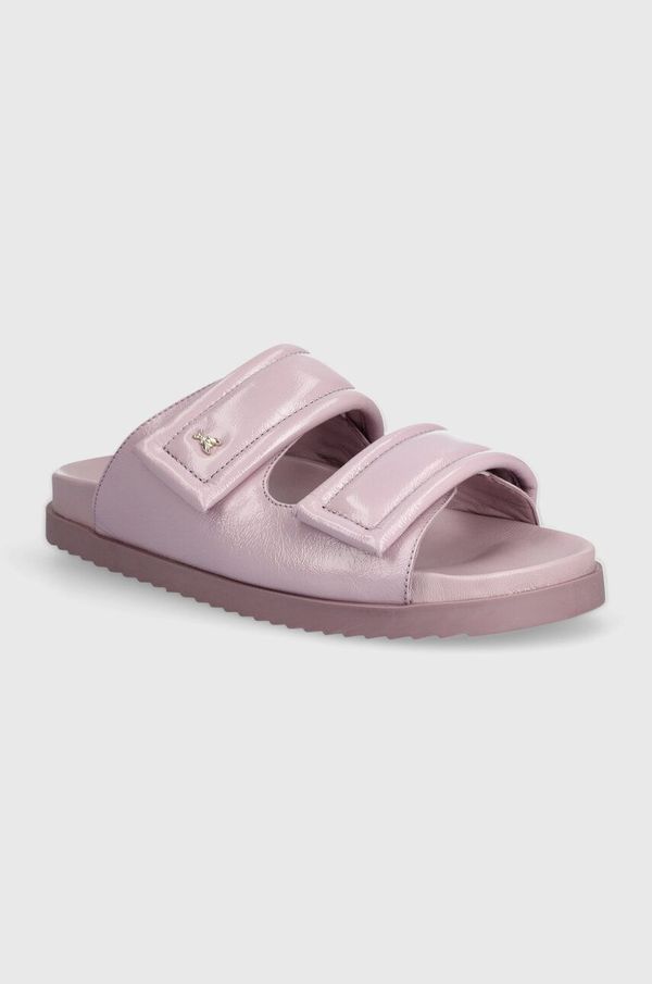 Patrizia Pepe Kožne natikače Patrizia Pepe za žene, boja: ljubičasta, 8X0001 L057 M480