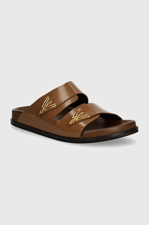 Vanda Novak Kožne natikače Vanda Novak za žene, boja: smeđa, Sandy Cristal Chocolate