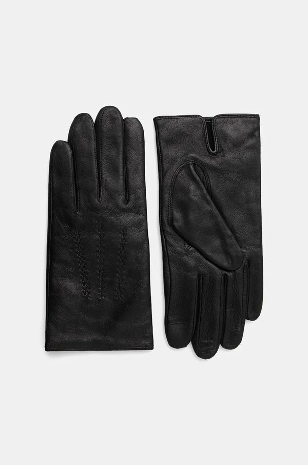 Boss Kožne rukavice BOSS za muškarce, boja: crna, 50526681