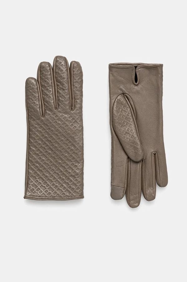 Boss Kožne rukavice BOSS za žene, boja: zelena, 50526660