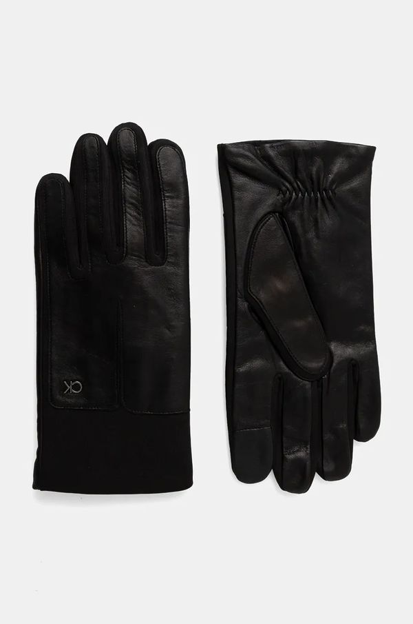 Calvin Klein Kožne rukavice Calvin Klein za muškarce, boja: crna, K50K512382