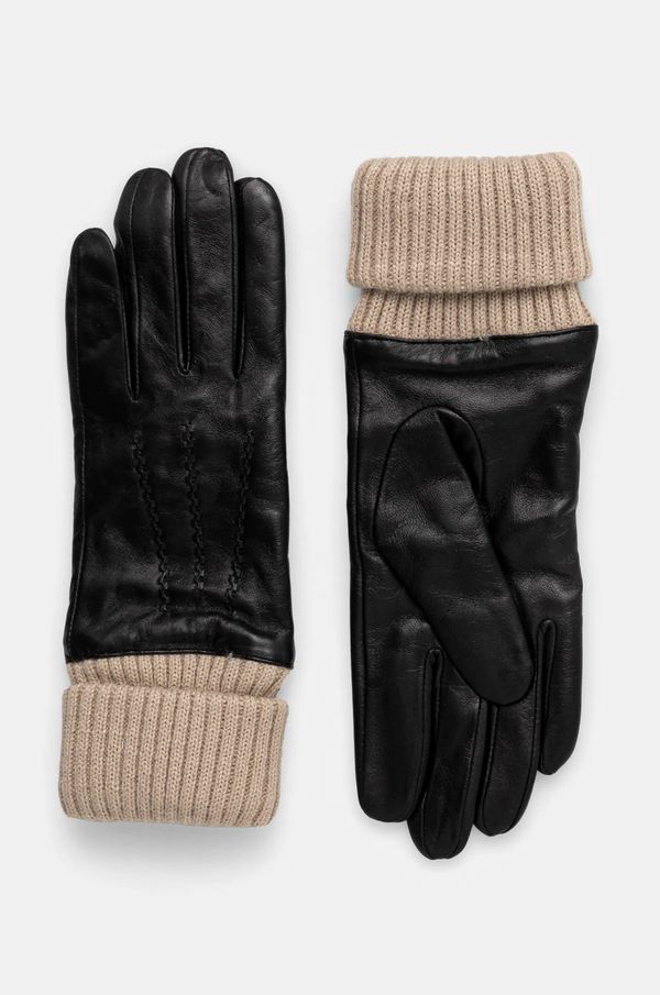 Emu Australia Kožne rukavice Emu Australia Loch za žene, boja: crna, W7016