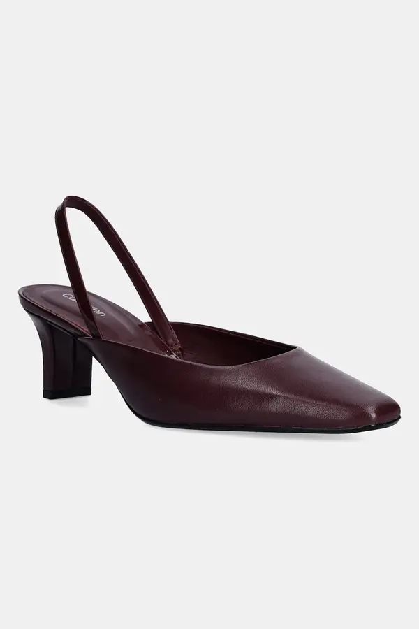Calvin Klein Kožne salonke Calvin Klein HEEL SLING PUMP 50 - LTH