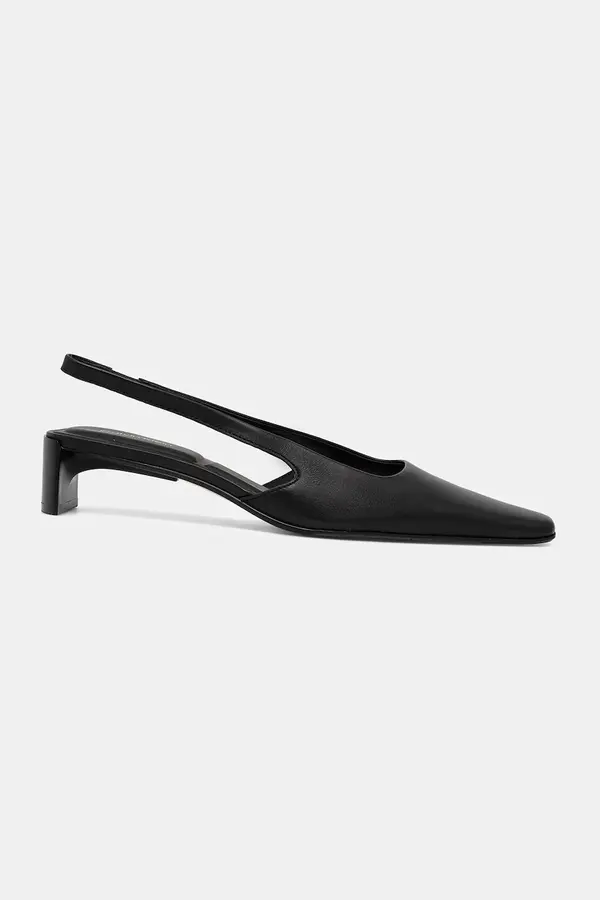 Calvin Klein Kožne salonke Calvin Klein SET BACK HEEL PUMP SLINGBACK LTH