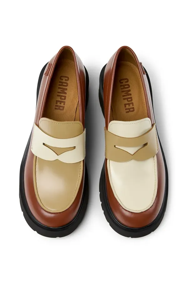 Camper Kožne salonke Camper TWS boja: smeđa, s debelom potpeticom, K201425-029