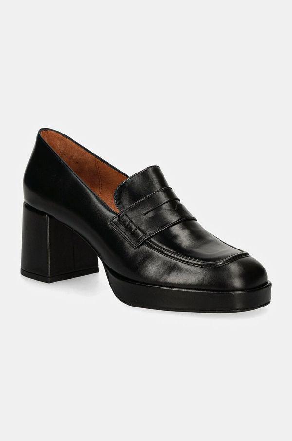 Jonak Kožne salonke Jonak VOLTURA boja: crna, s debelom potpeticom, 3500104