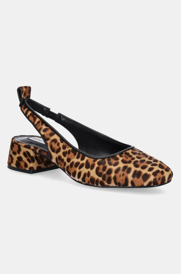 Steve Madden Kožne salonke Steve Madden Smitten-LP boja: smeđa, s debelom potpeticom, s otvorenom petom, SM11003685