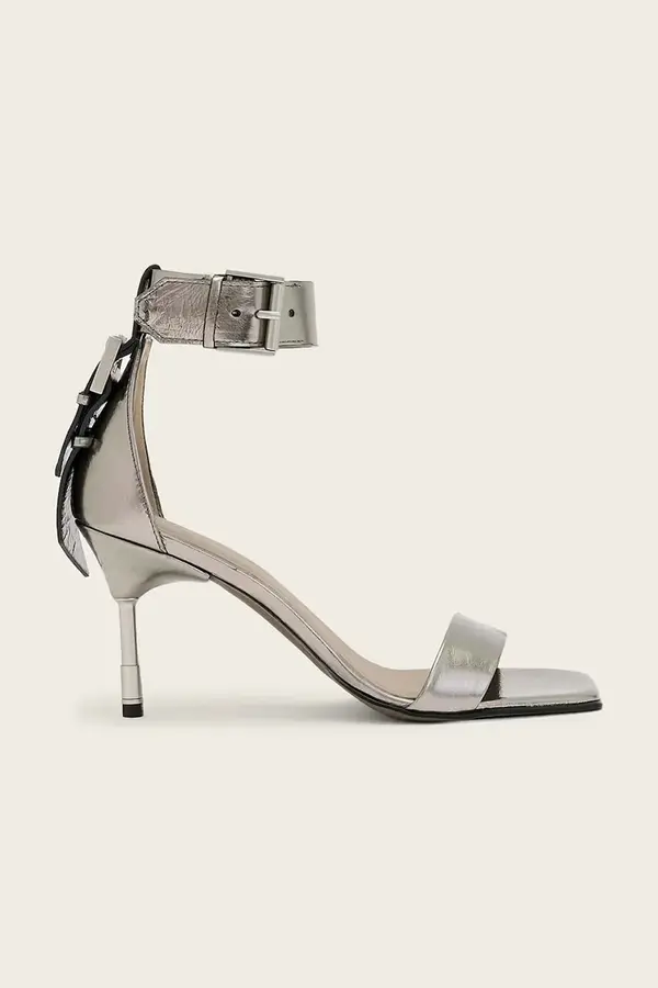 AllSaints Kožne sandale AllSaints Noir Mid Sandal