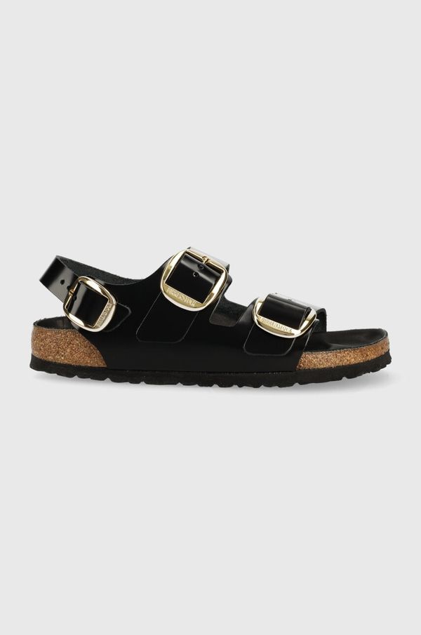 Birkenstock Kožne sandale Birkenstock Milano za žene, boja: crna, 1024211