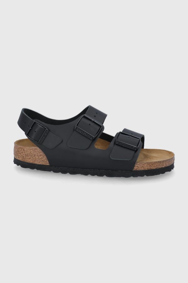 Birkenstock Kožne sandale Birkenstock Milano za žene, boja: crna, 34193