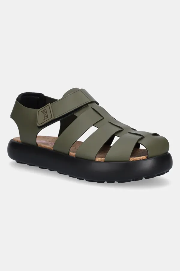 Camper Kožne sandale Camper Pelotas Flota Sandal za muškarce, boja: zelena, K100938-004