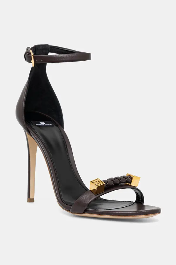 Elisabetta Franchi Kožne sandale Elisabetta Franchi