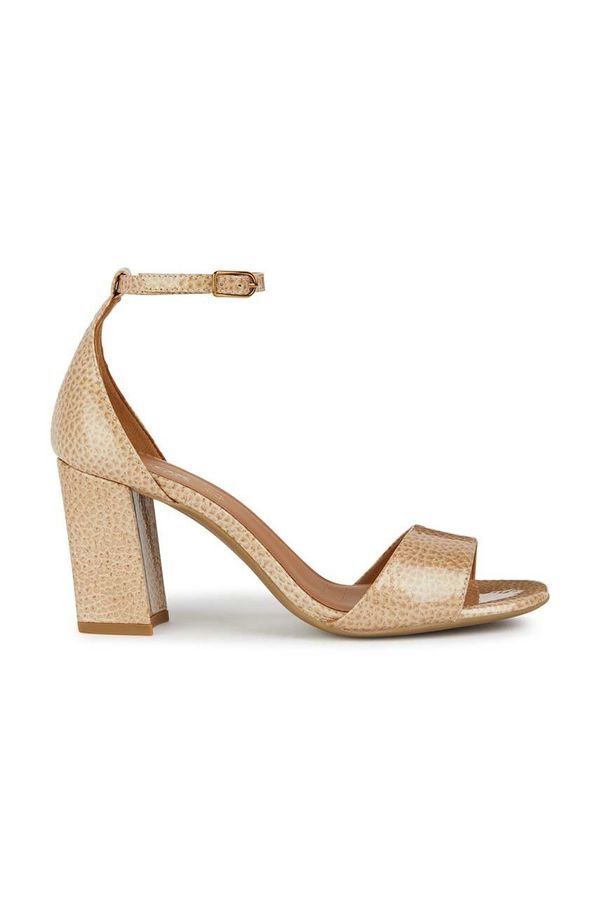 Geox Kožne sandale Geox D NEW ERAKLIA 80 boja: bež, D35RPA 000FM C8191