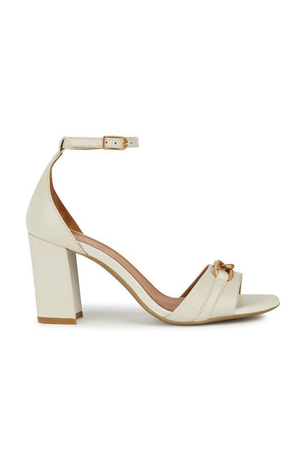 Geox Kožne sandale Geox D NEW ERAKLIA 80 boja: bež, D45RPE 000TU C5322