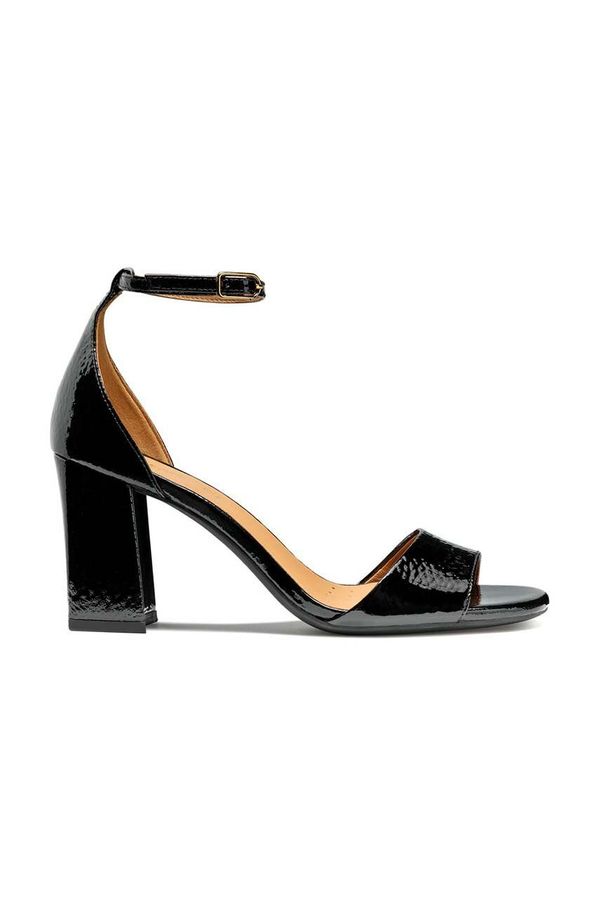 Geox Kožne sandale Geox D NEW ERAKLIA 80 boja: crna, D35RPA 000FM C9999