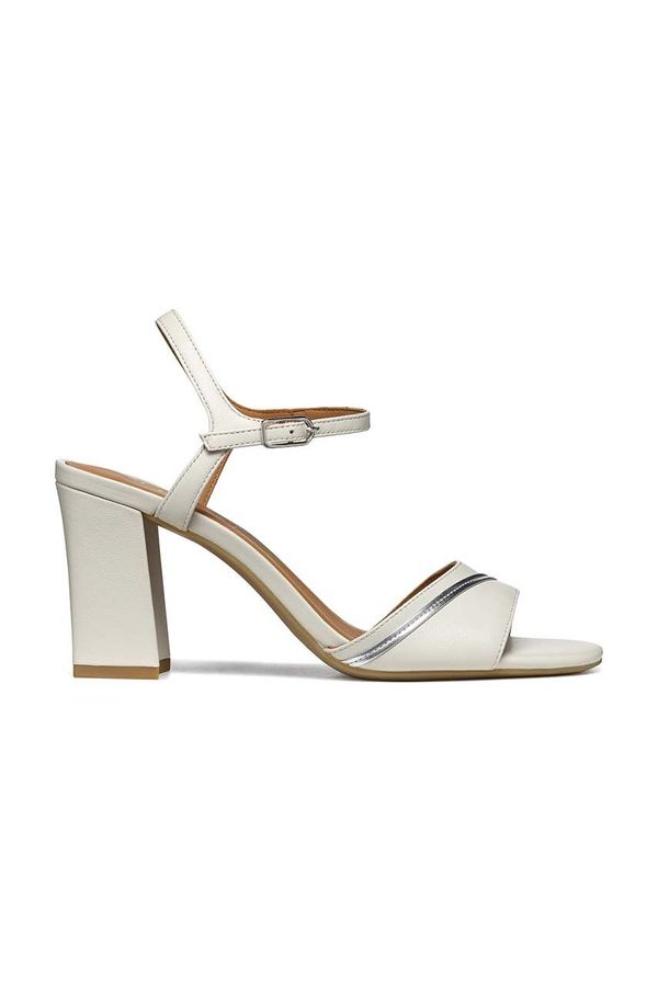 Geox Kožne sandale Geox D NEW ERAKLIA 80 F boja: bež, D45RPF 000TU C5322