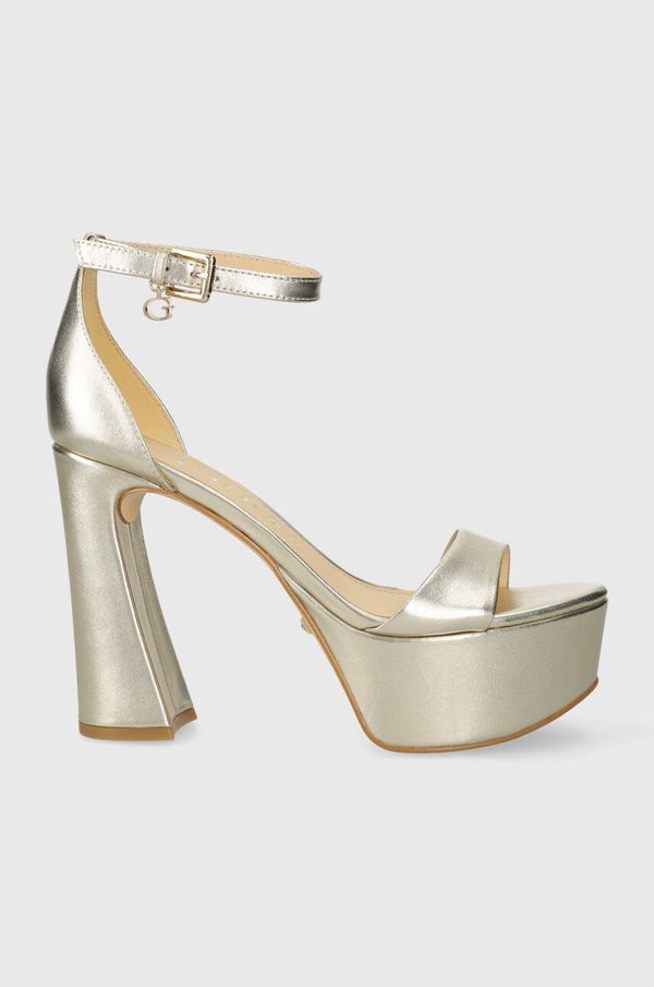 Guess Kožne sandale Guess IDAS boja: zlatna, FLJIDS LEP03