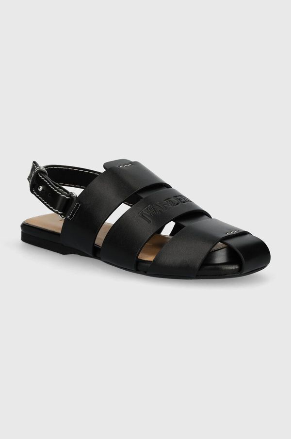 JW Anderson Kožne sandale JW Anderson Fisherman Sandal za žene, boja: crna, ANW42215A
