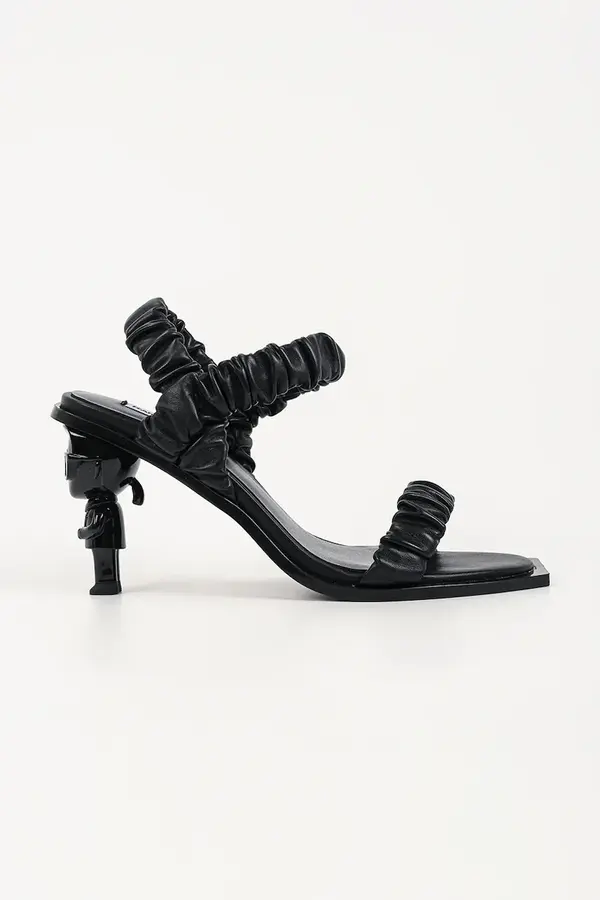 Karl Lagerfeld Kožne sandale Karl Lagerfeld Karl Nft Heel